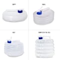 Miniatyrbilde 2 av 5: 2-pak sammenleggbare vannflasker, 5L - Perfekt for bobil, fotturer, utendørs og camping - Transparent, holdbar og BPA-fri