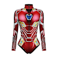 Miniatyrbillede 1 af 3: Spiderman Skelet Leotard Bodysuit til kvinder - Halloween festkostume S style3