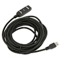 Miniatyrbillede 7 af 8: USB 3.0 forlængerkabel sort 16,4 fod 5 Gbit pr. sek. han til hun USB aktiv USB forlængerledning til hub mus tastatur