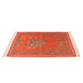 Miniatyrbilde 5 av 8: Bønneteppe Flerbruks Elegant broderi Dekorativ dusk Dobbeltlags muslimsk bønnematte for Hall Hjem Camping Oransje Rød