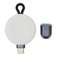 Miniatyrbillede 1 af 8: USB C Smart Watch Trådløs oplader Hurtigopladning Bærbar magnetisk sugesikkerhedsoplader til IOS Gråhvid