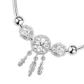 Miniatyrbild 7 av 8: Drömfångare Armband Tassel Fjäder Charm Silver Push Pull Spänne Justerbart Armband Smycken