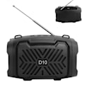 Miniatyrbild 6 av 8: D10 Bluetooth V5.0 Trådlös Högtalare USB Mikro Högtalare med Ljusrem Stöd FM Svart