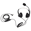 Miniatyrbillede 1 af 8: H360D‑3.5‑MV Binauralt kundeserviceheadset Sort Justerbart Telefonheadset til 3,5 mm hovedtelefonstik