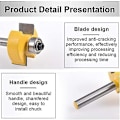 Miniatyrbillede 5 af 5: 1/4' Falset Router Bit med 6 Justerbare Lejer, Cementeret Carbid Notfræser, til Træbearbejdning og DIY Værktøj