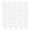 Miniatyrbillede 8 af 8: 50 stk. metalringe holdbare jern firkantede spænderinge til DIY bælte håndtaske spænde hardware tøj dekoration 2,8x38x15mm
