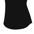 Miniatyrbillede 8 af 8: Kvinde Ærmeløs Træningstop T-formet Rygløs Løs Pasform Træning Yoga Top Kvinde Cykling Løb Shirts Sort L