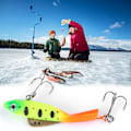 Miniatyrbilde 5 av 8: HENG JIA Vinter Isfiske Lokker Vibrasjonsagn Jig Hard Lure Tilbehør (H)