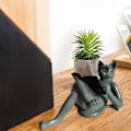 Miniatyrbillede 8 af 8: Litterære katteharpiks ornamenter have statue dekoration læsebriller kattehåndværk til studie og kontor