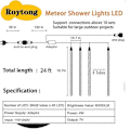 Miniatyrbilde 2 av 5: LED Meteorregn Lys 50cm 8 rør 384 LED For Juletre Dekorasjon