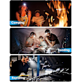 Miniatyrbilde 5 av 5: 12000 Lumen Vanntett Oppladbar Hodelykt med 9 LED-lys