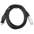 Miniatyrbillede 2 af 8: USB til XLR Mikrofonkabel Professionel Stabil Signaludgang Optagelig USB til XLR Mic Konverterkabel til PC 9,8ft 3m/9,8ft