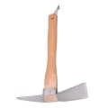 Miniatyrbillede 8 af 8: Pick Axe Enkel Praktisk Fin udførelse Rustfrit stål Træmateriale Graveværktøj