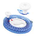 Miniatyrbillede 8 af 8: ABS Multifunktion Havfiskehjul Håndtrådsvikling Flue Line Fiskehjul Tilbehør Blå