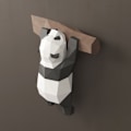 Pikkukuva 4 / 8: Suloinen Panda 3D-paperimalli DIY Eläin Papercraft Toimintahahmot Palapelit Lapsille Lahja Seinälle Kiinnitettävät Koristeet