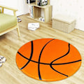 Miniatyrbilde 3 av 4: Fotball Basketball Mønster PC Stolmatte Hjemmeinnredning Teppe 100cm1