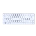 Miniatyrbilde 6 av 8: Mekanisk tastatur 64 taster RGB trådløs 2.4G BT3.0 5.0 Type C kablet tilkobling ergonomisk hvit mekanisk tastatur lineær handling bryter