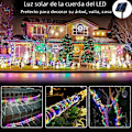 Miniatyrbilde 5 av 5: LED Solcelle Lyslenke for Hage Juledekorasjon Eventyrlys Utendørs Bryllupsfest Lampe IP65 Vanntett ABS Hvitt Lys 22M200LEDS
