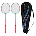 Miniatyrbild 1 av 8: Badmintonracket Lätt Bärbar Järnlegering Ram Dubbla Badmintonracketar för Nybörjare