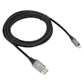 Miniatyrbilde 4 av 8: Versjon 1.4 Mini DP til DP-kabel Toveis gjensidig konvertering for Displayport-linje 4K@144Hz HD-kabel for datamaskiner TV-er projektorer skjermer 3 meter