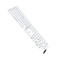 Miniatyrbilde 8 av 8: Dot Keycap Dye Sublimering Mekanisk Tastatur Kompatibel med 61/64/68/87/96/104/108 Hvit