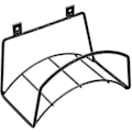 Miniatyrbillede 1 af 5: Have Slangeholder - Kraftig Metal Slangeophæng Vægmontering Vandslangeholder til Udendørs Have, Holdbare Slangekroge Ideelle til Slangeopbevaring (Sort)