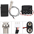 Miniatyrbilde 8 av 8: Gitarforforsterker 3-segmenters pickup equalizer LCD-skjerm musikkinstrument tilbehør