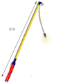 Pikkukuva 3 / 5: 10x Lyhtykepit Lasten Lyhtyihin St 40 Cm Sarjassa Lyhty Varsi Ja Valo Sähköinen Paristokäyttöinen Zekai 2Set
