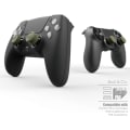 Miniatyrbilde 5 av 5: 3 par (6 deler) - hvitt tommelgrepsett, styrespakhette, analog pinnehette for Nintendo Switch Pro-kontroller og PS5 / PS4 / Slim/Pro-kontroller