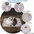 Miniatyrbilde 2 av 5: Kjølematte for kanin, hamster, marsvin, sovematte for små kjæledyr, valp, kanin, hamster, katt 40*30cm/15.7*11.8in