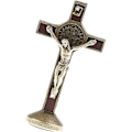 Pikkukuva 4 / 4: Pronssinen krusifiksipatsas Jeesus Kristus ristillä autoon, kotiin, kappeliin