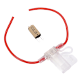 Miniatyrbillede 6 af 8: 31,5 cm bilsikringholder 12AWG vandtæt med manuel nulstilling 5A sikring TPE+ PVC til RV Yacht Trunk
