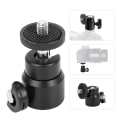 Miniatyrbillede 3 af 7: Mini kuglehovedmontering til DSLR kamera videokamera - 360° rotation (sort)