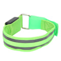 Miniatyrbild 1 av 8: Reflekterande LED-ljusarmband Dubbla lysande remsor Ljus upp armband Armband för nattlöpning Batteridriven Grön