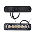 Pikkukuva 5 / 5: 4 kpl LED-hätävilkkuja 6 LED-helmellä autoon, sininen ja punainen varoitusvalo