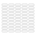 Pikkukuva 2 / 8: 50 kpl metallirenkaita, kestäviä rautaisia suorakulmaisia solkirenkaita DIY-vyölle, käsilaukulle, soljen rautaosat, vaatteiden koristeluun, 4x38x15mm