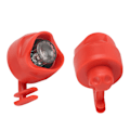 Miniatyrbilde 6 av 8: 2 stk USB oppladbare skolykter for nattevandring, sykling, løping, gåing, rød