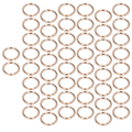 Miniatyrbillede 4 af 8: 50 stk. metalringe 20x3mm jern elektroplettet robust holdbar bred anvendelse udsøgte o-ringe guld