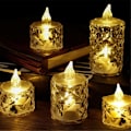 Miniatyrbillede 4 af 5: 24 stk. LED fyrfadslys Røgfri Lys Lampe 3,6x6,5 cm