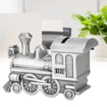 Miniatyrbillede 7 af 8: Zinklegering Pengesparekasse Retro Togmodel Møntsparekasse til bordpynt