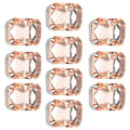 Miniatyrbilde 7 av 8: 10 stk sy på rhinestones krystaller skinnende knapper dekorasjon for DIY håndverk klær sko vesker 0,71 x 1,1 tommer rosa rektangulær