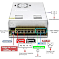 Miniatyrbild 5 av 5: 12V 30A DC Universell Reglerad Switchande Strömförsörjning 360W - Hög Effektivitet, Pålitlig Prestanda