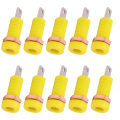Miniatyrbild 5 av 8: 10 st 4 mm Banana Jack Socket Mount Binding Post Connector Adapter Panel för elektroniskt instrument Gul