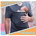 Miniatyrbillede 5 af 5: Kænguru Baby Carrier Vest T-shirt til mor og far L Sort Dame