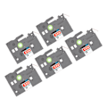 Miniatyrbillede 6 af 8: 5 stk Label Maker Tape 9mm Lamineret Vandtæt Farveægte Multi Purpose Labeler Tape til PT D210 PT D200 PT H110 PT D400 Rød På Hvid Bze 222
