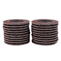 Miniatyrbillede 3 af 8: 20 stk sandpapir slibeskiver 80 grit 100x16mm flade slibeskiver slibende slibeskive