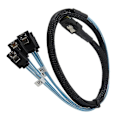 Pikkukuva 3 / 5: Liittimet Mini Sas Sata -kaapeli 1m Sas Sff-8087 - 4 Sata -kaapeli 12 Gbps Hhd-data