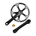 Miniatyrbillede 1 af 8: Aluminiumlegering Cykel Enkelt Hastighed Hul Integration Krank Lejring Konvertering Krank Cykel Tilbehør 47T