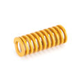 Miniatyrbillede 2 af 8: 50 stk. 10x25mm legeret stål gul flad top hot bed form fjeder 3D printer tilbehør
