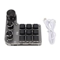Miniatyrbillede 1 af 8: Programmerbar makro-tastatur 9 taster 3 knapper USB Bluetooth-forbindelse OSU Gaming-tastatur til kontor, musik, medier